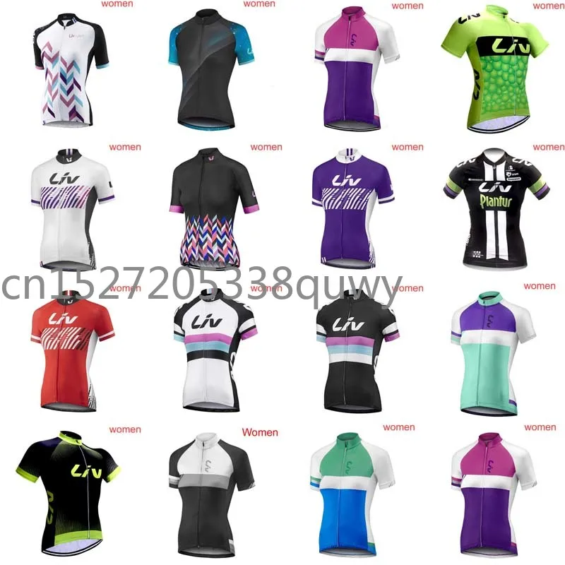 

2019 Women LIV Cycling Jersey Summer Short Sleeves MTB Bike Cycling Clothing Breathable Quick dry Mujer Ropa ciclismo Maillot