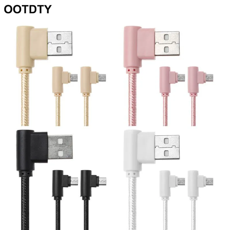 

90 Degree USB to Dual Micro USB Y Splitter Cable for Xiaomi Huawei Android Any Micro USB Powered Device