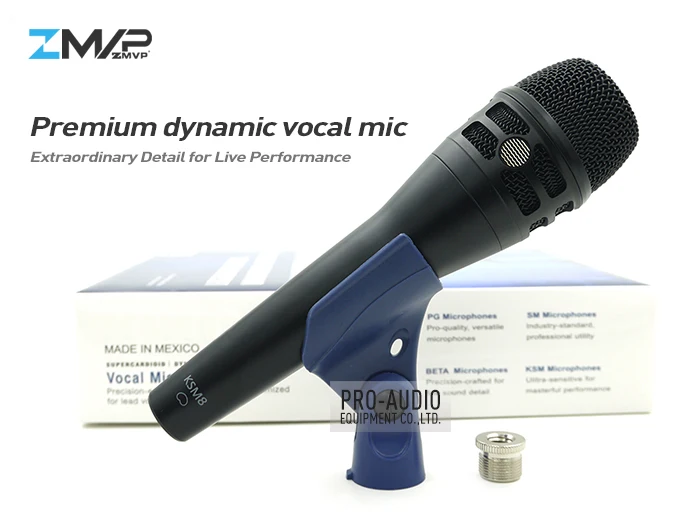 5 шт./лот высокое качество KSM8 Профессиональный живой вокал KSM8HS динамический проводной микрофон караоке супер-кардиоидный сценический микрофон