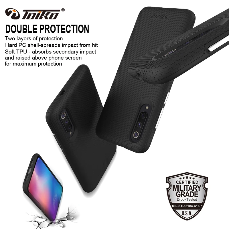 TOIKO X Guard 2 в 1 противоударные прочные чехлы для телефонов Xiaomi Mi 9 задняя крышка