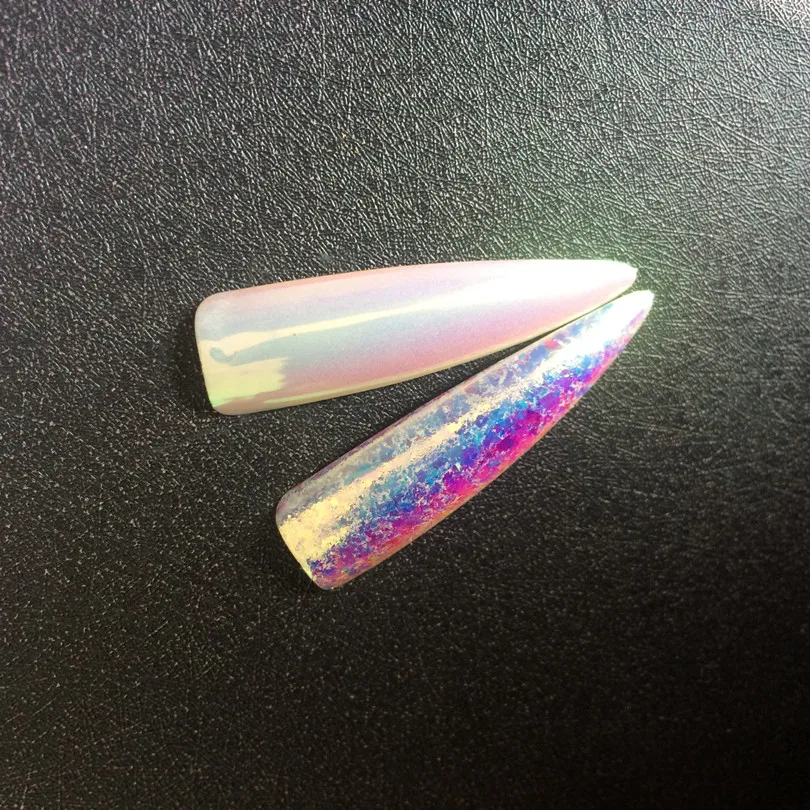 Серия AURORA комбо 3 баночки хлопья Авроры + порошковый пигмент Блестки хамелеон с