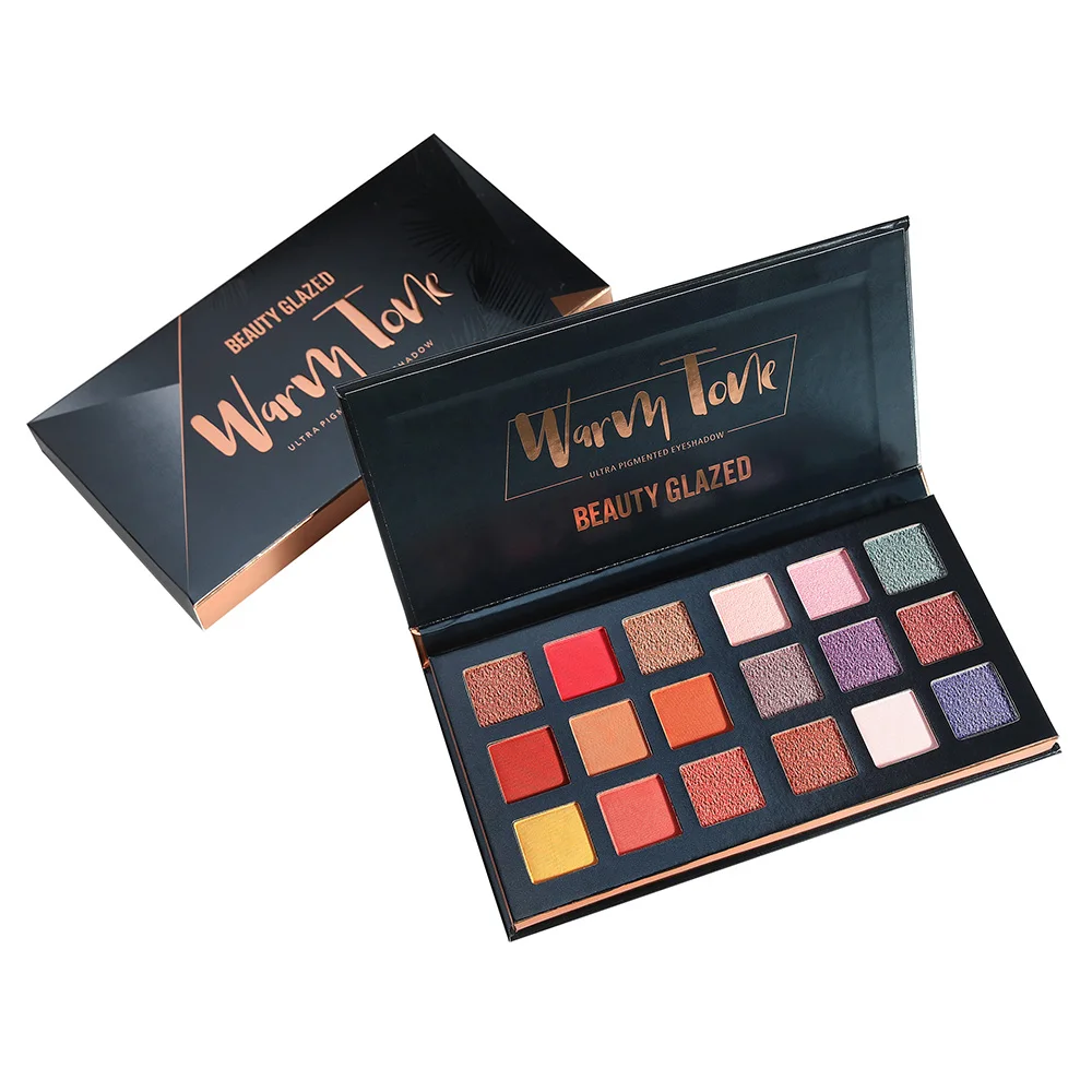 

Beauty Glazed 18 Colors Makeup Eyeshadow Palette Matte Shimmer Glitter Diamond Pigment Eye Shadow Makeup Pallete Cosmetics