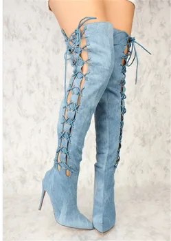 thigh high cowboy boots womens