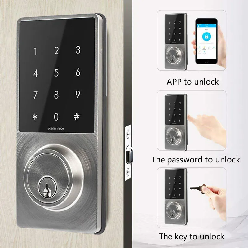 

ITAS112 Intelligent Lock Fully Automatic APP Bluetooth Electronic Combination Lock Apartment Household