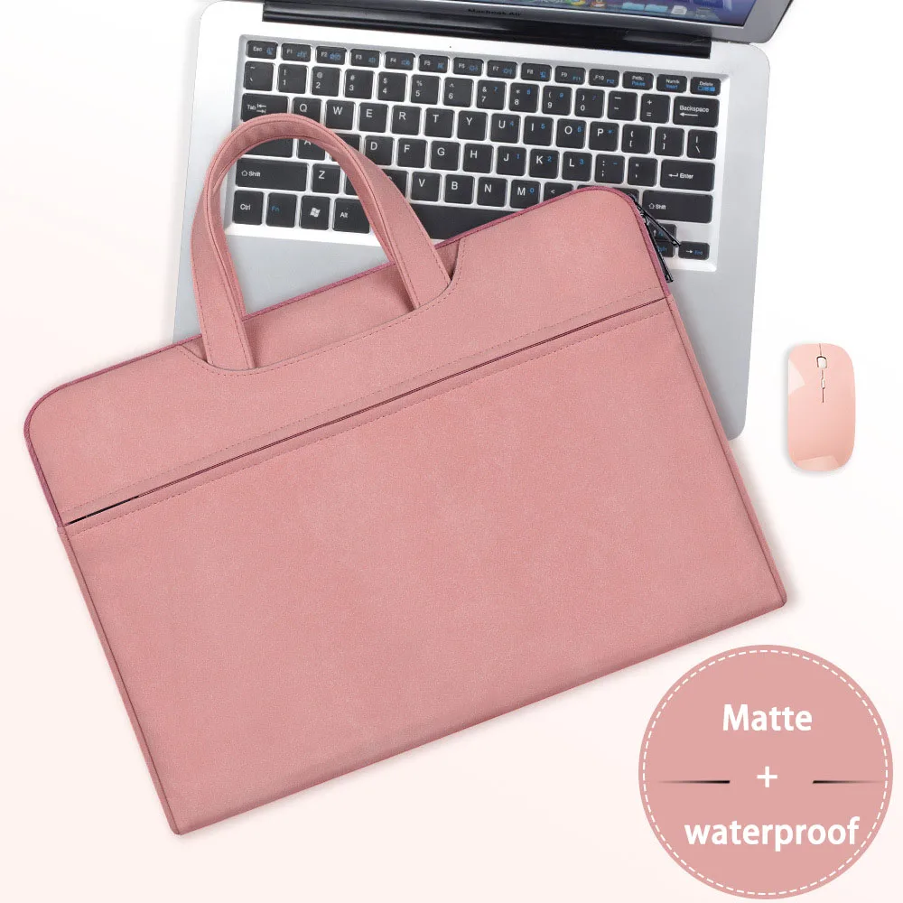 JMZWSTY Waterproof Leather Matte PU iPad Bag For iPad & Apple Macbook
