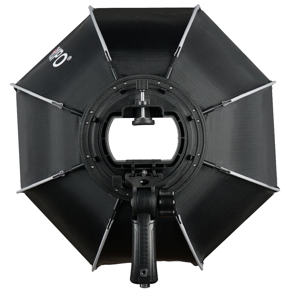 Baratos TRIOPO 55cm Octagon Softbox paraguas con mango para Godox en Camare Flash speedlite estudio de fotografía accesorios caja suave