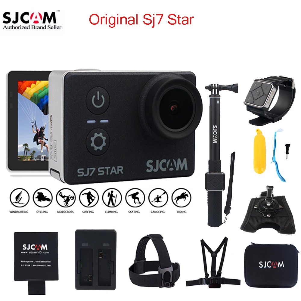 100 Original SJCAM SJ7 STAR Wifi 4k Touch Screen Remote Ambarella A12S75 30M Waterproof Sports font