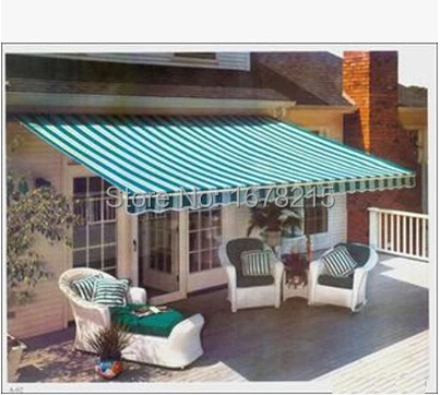 Retractable Waterproof tent Aluminum awning The balcony folding canopy Sheds the rain materials wholesale 4 * 3.5M | Дом и сад