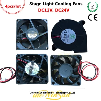 

Litewinsune Cooling Fans DC12V DC24V for Lamp Ballast Mainboard Power Board Cooling Beam Moving Head Light Par LED