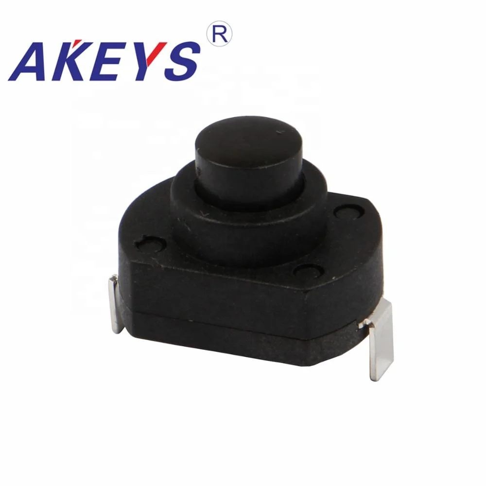 

3PCS YT-1813-MA Black On Off Mini Push Button Switch Flashlight Switch
