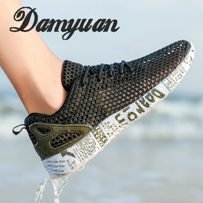

Damyuan 2019 new Summer Water Sandals Men Outdoor Breathable Aqua Shoes Men Outdoor Sandals Men mesh Beach Casual shoes