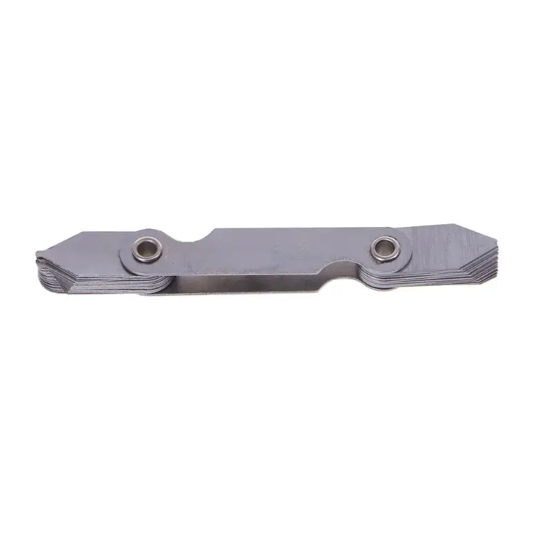 Silver Steel Radius Gauge Fillet Set R1-6.5mm Folding Blade Measuring Tool 