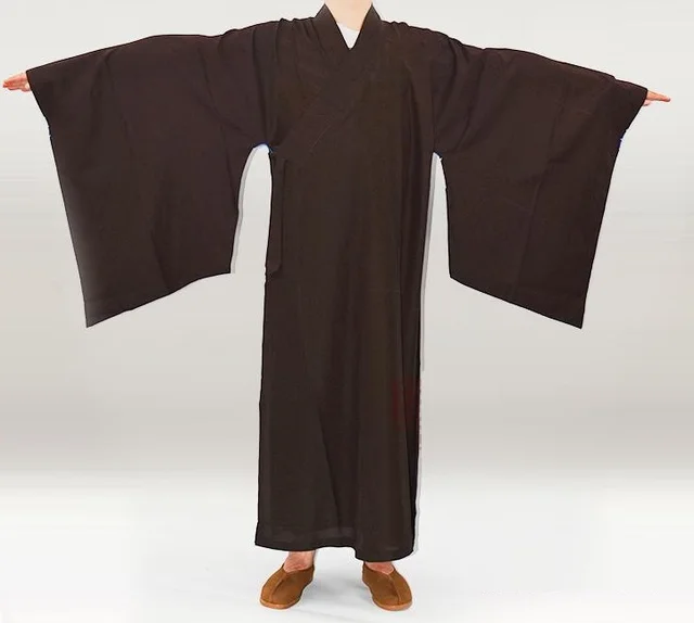 Free shipping Shaolin Temple Zen Buddhist Robe, Unisex High Quality