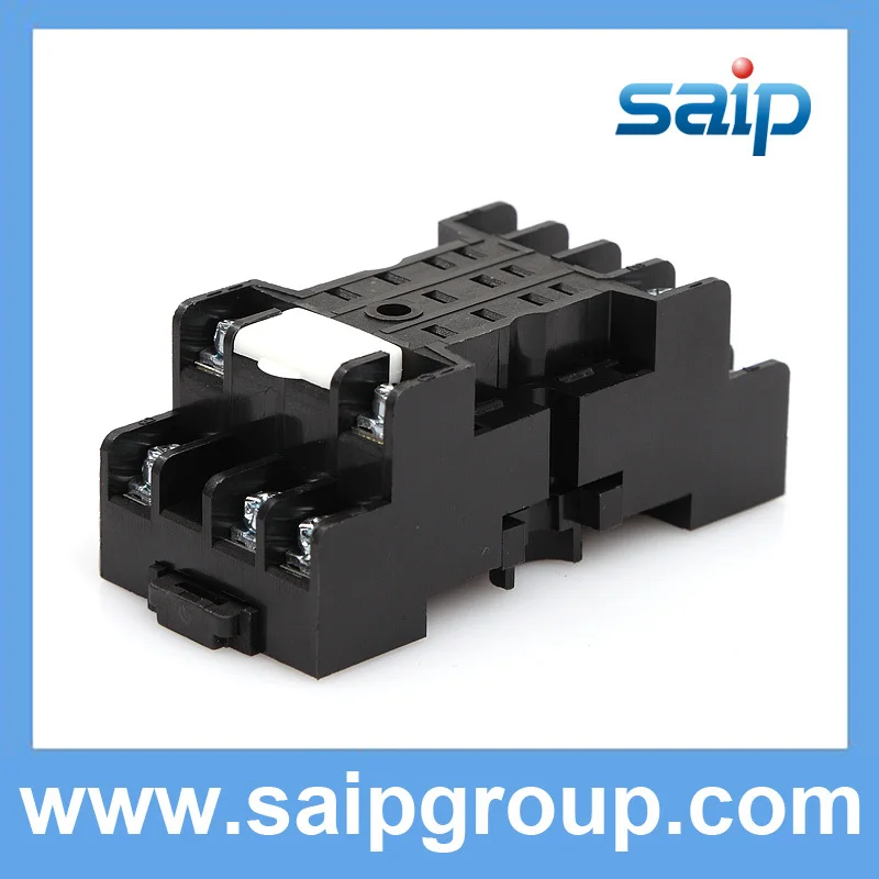 

10Pcs/lot Exiquisite Quality 8 Pin Relay Socket /35mm DIN-rail Mounting Relay Socket Base (7A 250V )