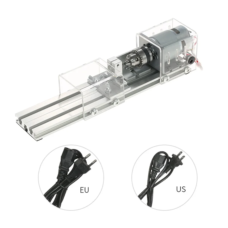 

New CNC Mini Lathe Machine Tool Torno DIY Woodworking Grinding Polishing Beads Drill Rotary Kits NE