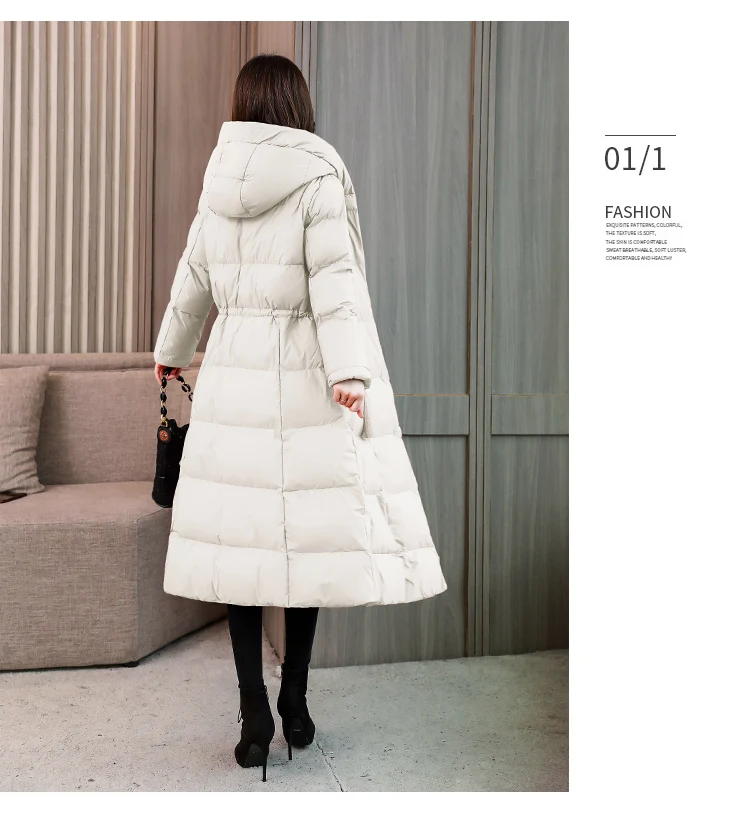 Winter New Collection Bio Fluff Hooded Women's Winter Coat Parka European Style Warm Stylish Women's Winter Jacket