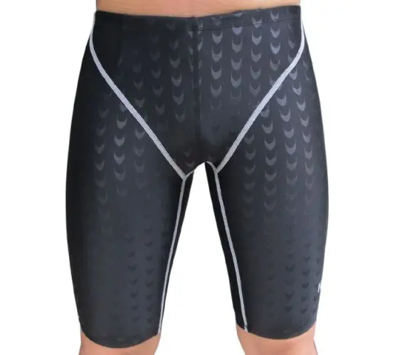 

Sbart Professional Quality Men Competitive Swim Trunks Shark Skin Swimwear Solid Jammer Swimsuit Fifth Pant Plus Size M-5XL