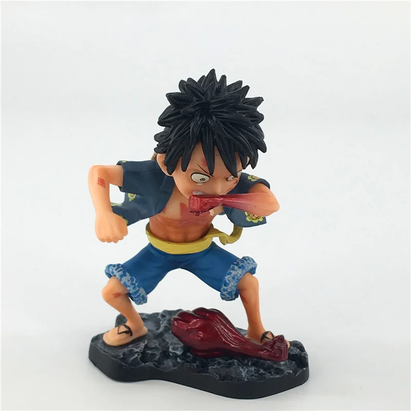 13CM One Piece Monkey D Luffy Action Figure PVC Statue Hat Captain Ver Model Car Decoration Toy Gift H469 | Игрушки и хобби