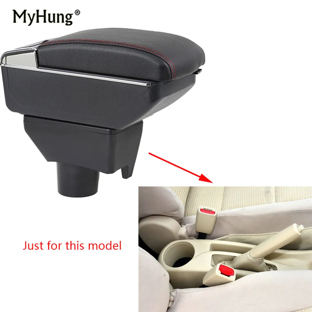 

Armrest box For Toyota Vios 2014-2018 Central Console Arm Store content box cup holder ashtray With Rise and Down Function Auto