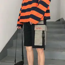 Повседневные мужские шорты до колена с карманами в стиле хип-хоп; короткие джоггеры; уличная одежда; хипстер