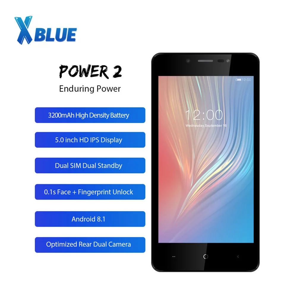 Leagoo Power 2 мобильный телефон с четырёхъядерным процессором ОЗУ Гб ПЗУ 16 Android 8