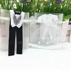 Нежный свадебный подарочный мешок кружева свадебное платье костюм модная фаска упаковка корейский цветок сумки мы можем на заказ другой