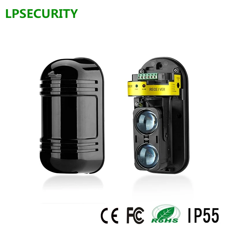 

LPSECURITY 40M TO 150M OUTDOOR DUAL BEAM PHOTOELECTRIC DETECTOR/ IR Beam Infrared Barrier Detector Home Yard Window Gate Alarm