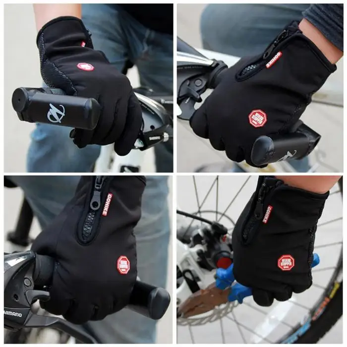 Мужские осенние и зимние перчатки для катания, водонепроницаемые ветрозащитные перчатки для кемпинга, отдыха, мотоциклетные перчатки, теплые дышащие B2Cshop