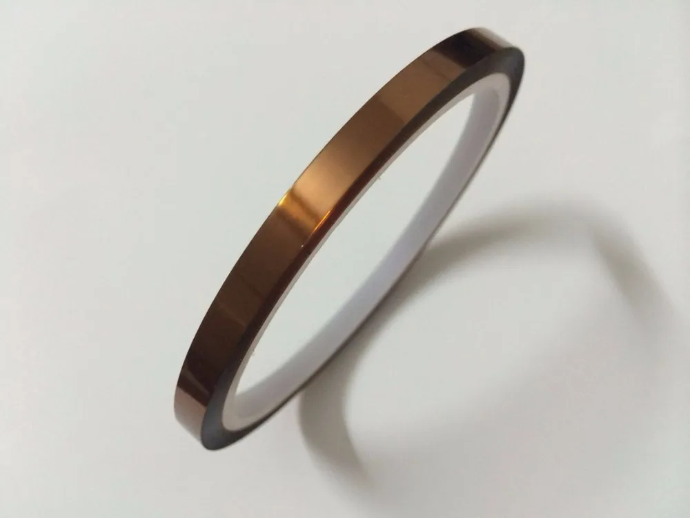 

High quality 6MMX33M 100ft Adhesive Tape High Temperature Heat Resistant Polyimide Tape for Electronic Industry