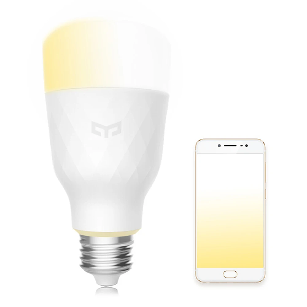 2 шт. Оригинальное Yeelight E27 Беспроводное управление WIFI лампы с смарт лампочкой