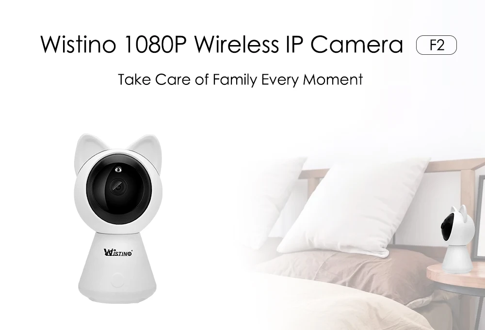 Wistino CCTV Wireless HD 1080P IP Camera PTZ Video Baby Monitor Wifi Smart Home Camera Surveillance Security IP Camera Night Vision  (1)