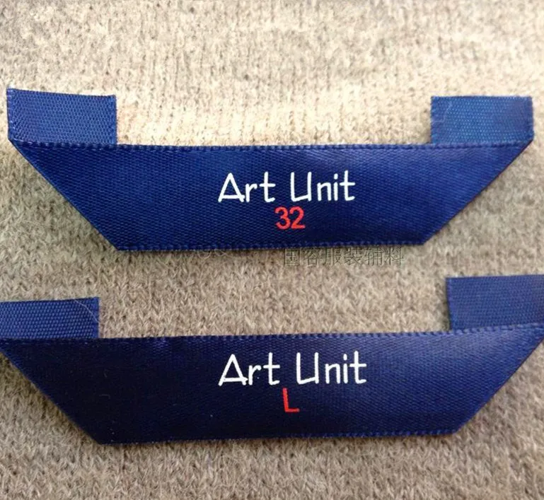 Free shipping garment accessories sewing supplier sew in fabric labels, custom shirt clothing