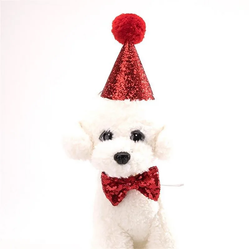 

Pet Cat Dog Birthday Bowknot Costume Headwear Hat Birthday Party Costume Headwear Pet Accessory Hat For Dogs