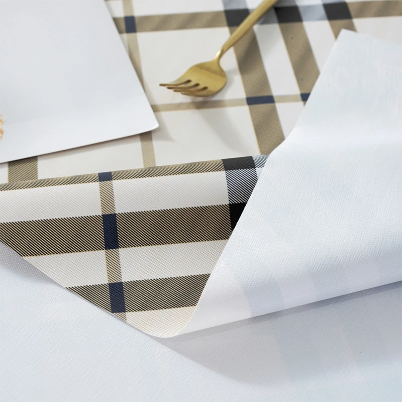 Tablecloth Plastic Kitchen Table Cloth Oilproof Decorative Elegant Waterproof Table Cover For Party