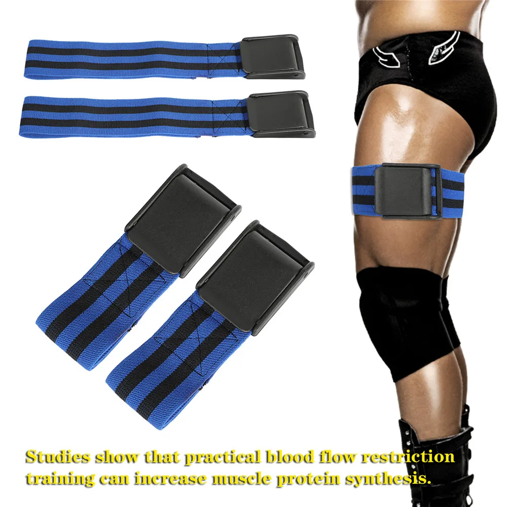 1 Pair BFR Training Fitness Gym Bands Blood Flow Restriction Occlusion Bandage Sports Exercise Bodybuilding Biceps Bands Belts