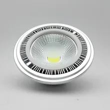 G53/GU10 ES111 QR111 AR111 Светодиодный светильник 15 Вт прожекторы светодиодные лампы с алюминиевым корпусом теплый белый/натуральный белый/холодный белый вход AC85-265V