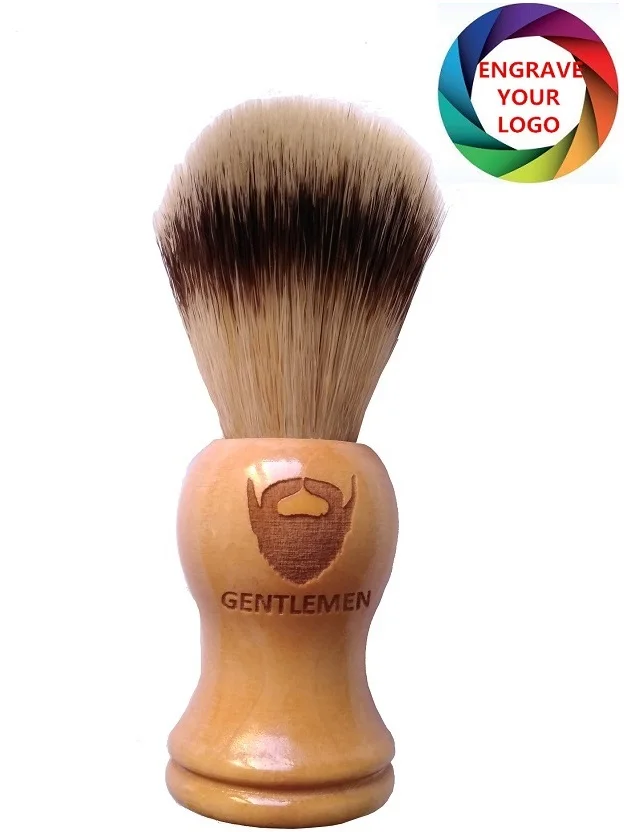 

100% Badger Hair Brush Shaving Brush For Gentlemen Beard Shave Tools Cosmetic Tool Care Engrave Logo