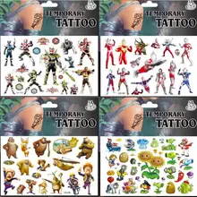 10 шт. Детские супер японские Ultramen Супер Марио стикер мультяшка на заказ для кожи рук татуировки наклейки s водонепроницаемые вечерние сувениры