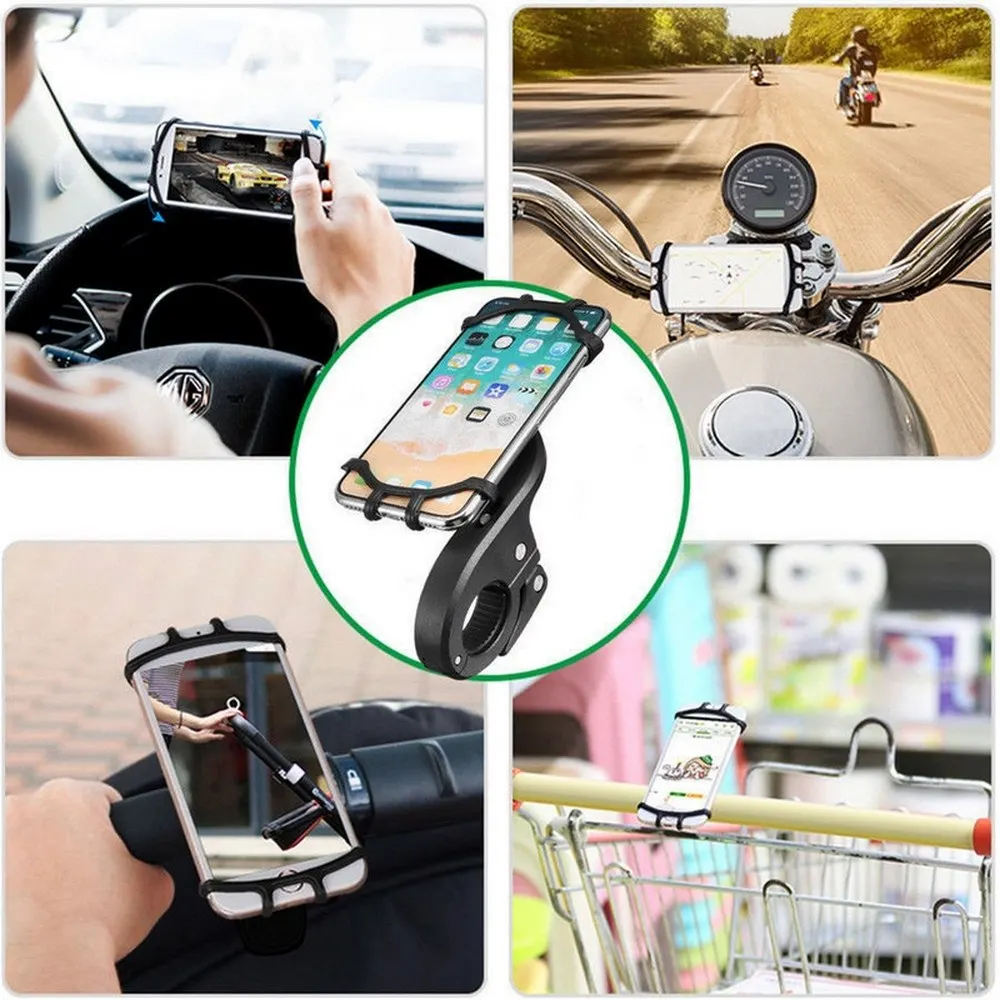 

Silicone Car Smartphone Support 360є Rotation Magnetic Motorcycle Bicycle Mobilephone GPS Bracket Shockproof Car Phone Holder