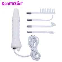 KONMISON yüksek frekanslı elektroterapi değnek cam tüp elektroterapi cilt etiketi nokta akne sökücü yüz vücut Spa güzellik masajı aleti