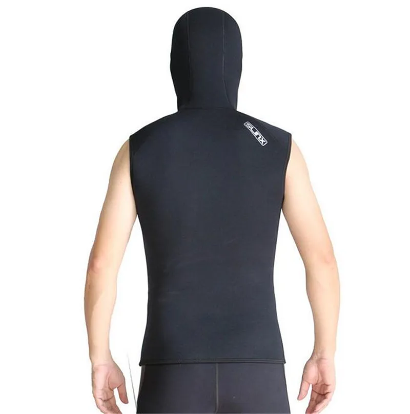 Slinx 3mm Neoprene Wetsuit Vest Have Hat High Quality Pull Over Sleeveless Vest Snorkeling Surfing Keep Warm