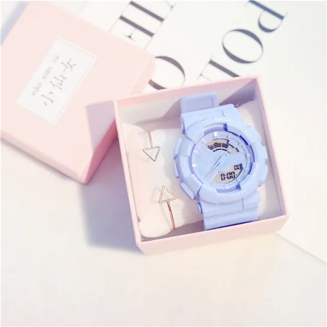

With Gift Box New Women Sports Watches Digital Clock Military Ladies Watches Student Girl Fashion Women Wristwatch Relojes Mujer