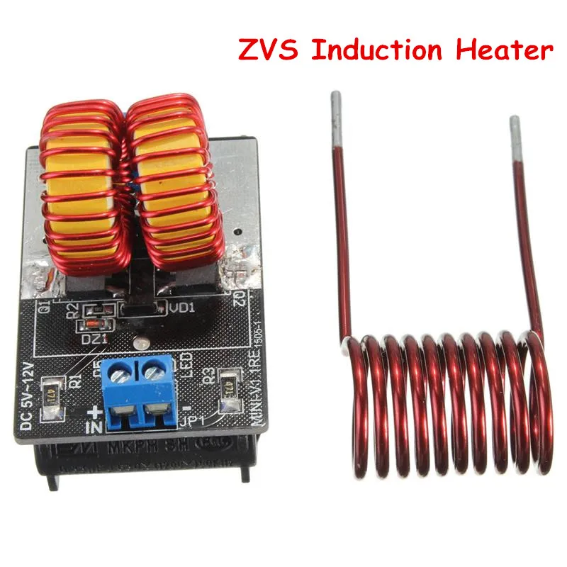 

5V-12V ZVS Induction Heater Low Voltage Heating Power Supply Module With Coil