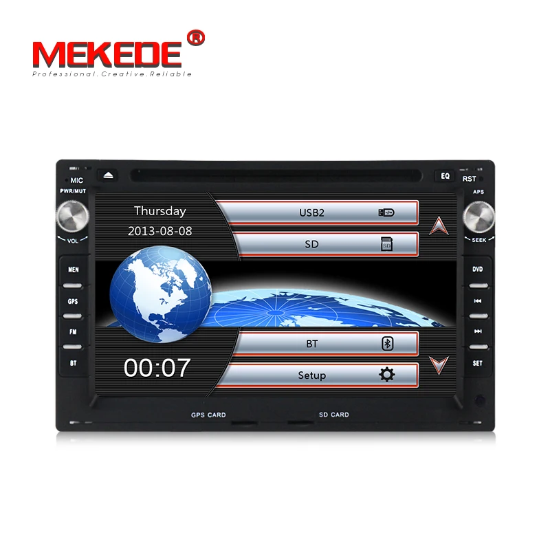MEKEDE HD 2 din 7 дюймов Автомобильный DVD для VW Passat/JETTA/Bora/Polo/GOLF CHICO/SHARAN Поддержка заднего вида+ карта 16 г
