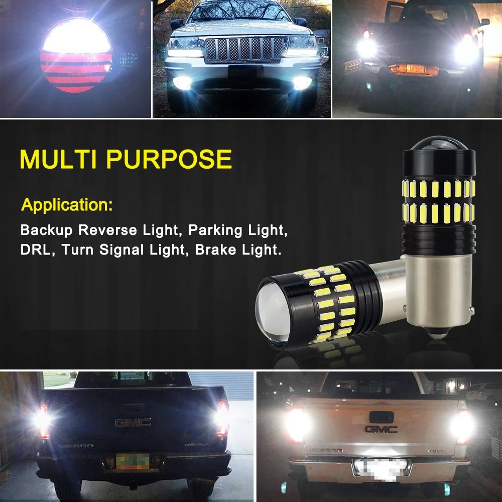 Fits Listed GMC Vehicles Reverse//Back Up Light Bulb 2pk 3057