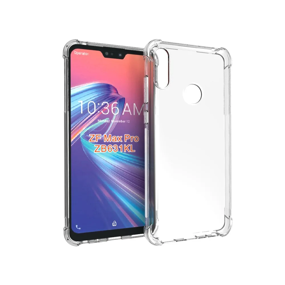

For ASUS Zenfone Max Pro M2 ZB631KL Case Soft TPU Transparent airbag shockproof Protective Back Cover case for Asus ZB633KL