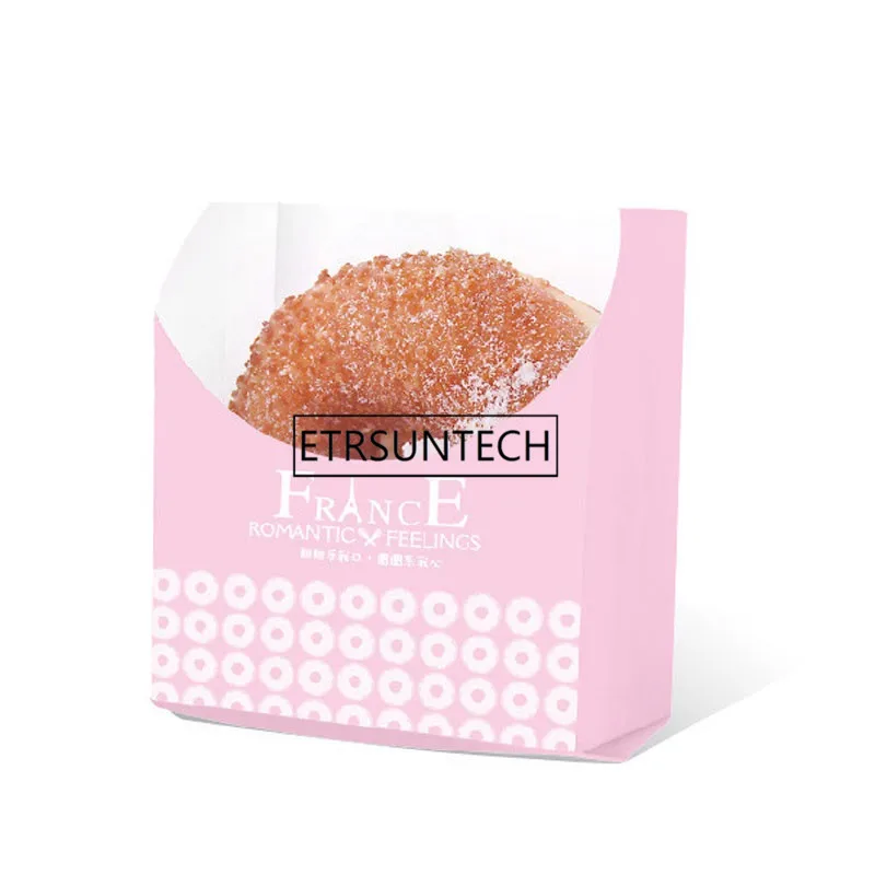 Пончик вынимает мешок печенье пончик слоеный одноразовые бумажные пакеты закуска хлебобулочная упаковочный пакет для еды