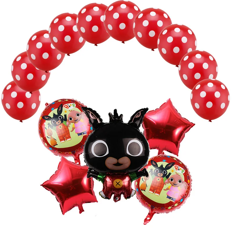 

15pcs/lot 73*50cm Cartoon Bing Bunny 2.8 grams of Latex Balloon Rabbit Balloons birthday party decorations kids balloons globos