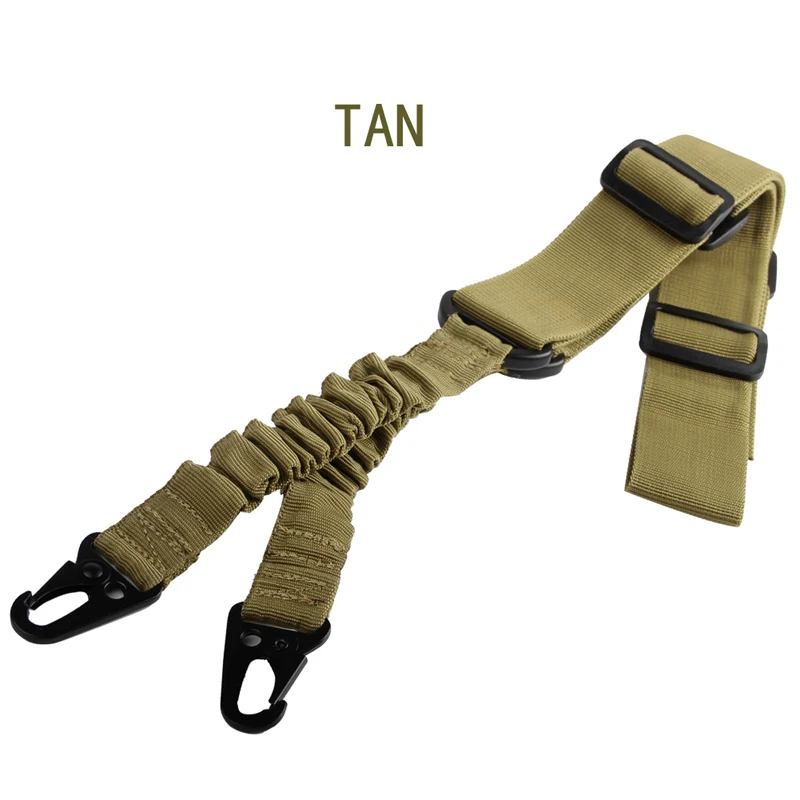 Tactical Rifle Sling Two Point Adjustable Nylon Multi-function Hunting Gun Strap Outdoor Airsoft Mount Bungee System Kit RL30-0004-07