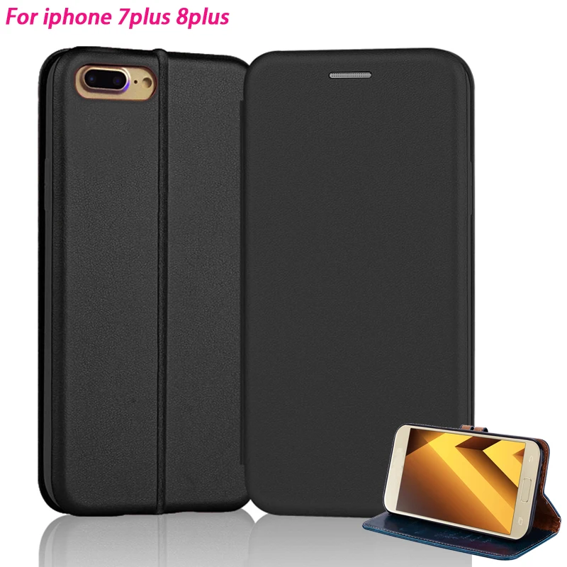 

YueTuo leather i coque,cover,case For apple Iphone 7 8 plus iphone8 plus 5.5" Flip phone back on wallet book Card Magnetic cases